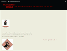Tablet Screenshot of blackdonkeybeer.com